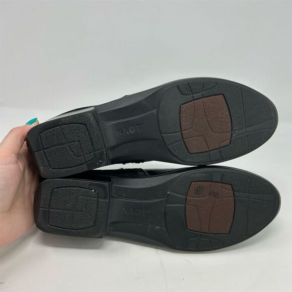 Naot Black Leather Ankle Booties Zip Closure Comfortable Size 41 (US 10-10.5) - Picture 9 of 11
